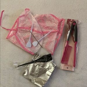 Pink Hair Dye Kit with Accessories